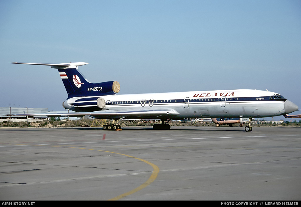 Aircraft Photo of EW-85703 | Tupolev Tu-154M | Belavia | AirHistory.net #129478