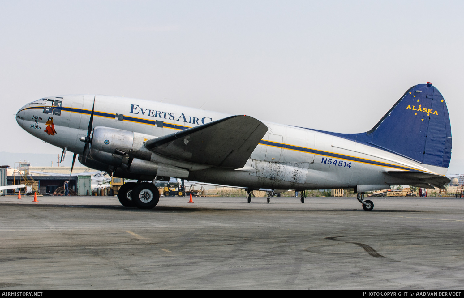 Aircraft Photo of N54514 | Curtiss C-46D Commando | Everts Air Cargo | AirHistory.net #129512