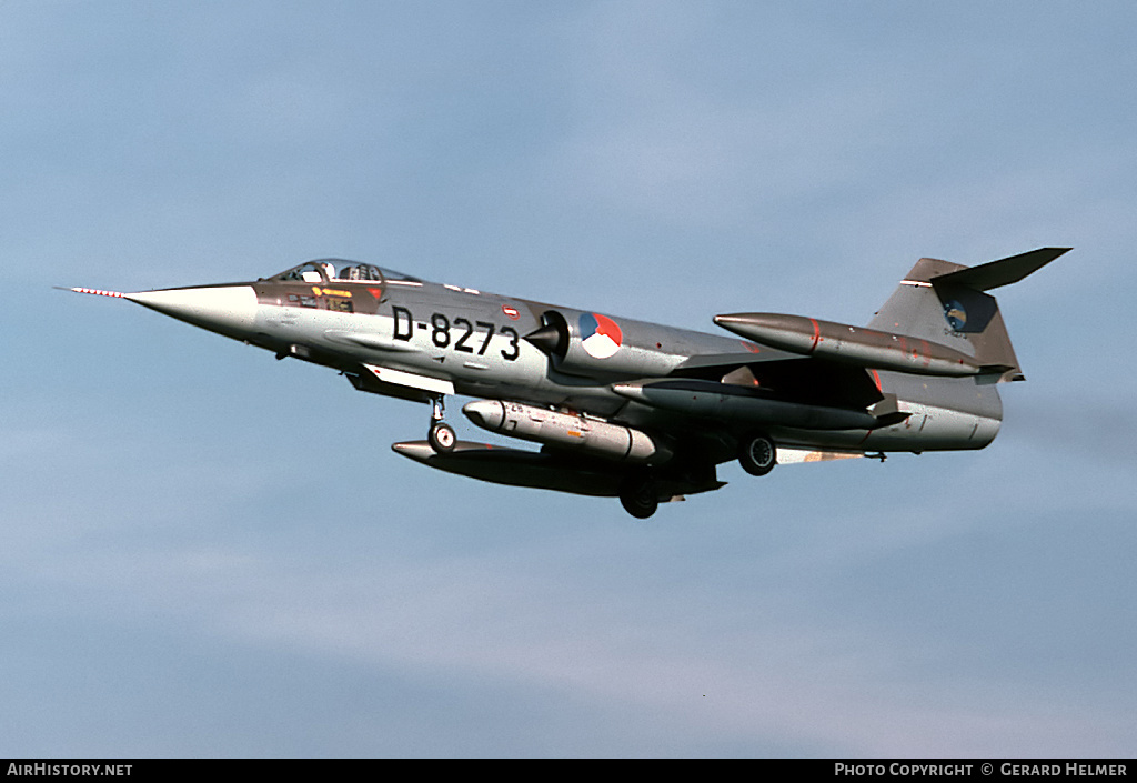 Aircraft Photo of D-8273 | Lockheed RF-104G Starfighter | Netherlands - Air Force | AirHistory.net #129516