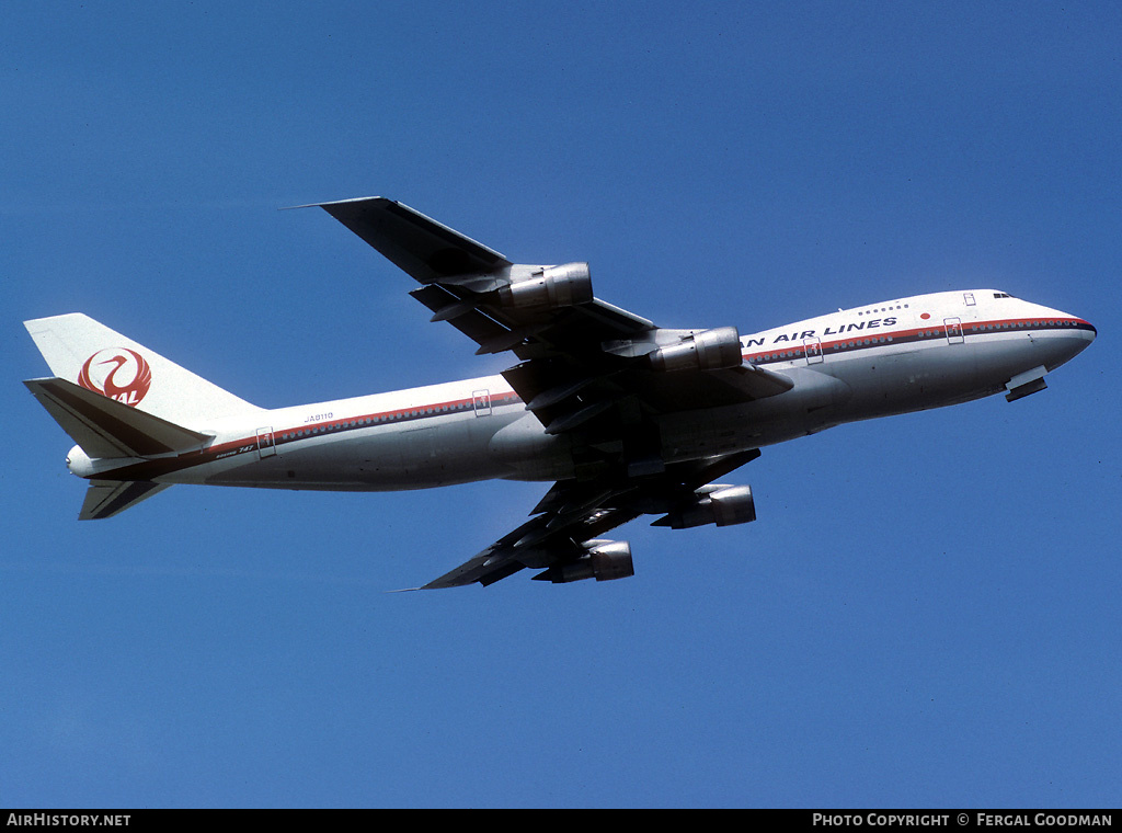 Aircraft Photo of JA8110 | Boeing 747-246B | Japan Air Lines - JAL | AirHistory.net #129538