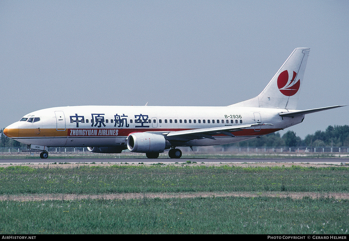Aircraft Photo of B-2936 | Boeing 737-37K | Zhongyuan Airlines | AirHistory.net #129547