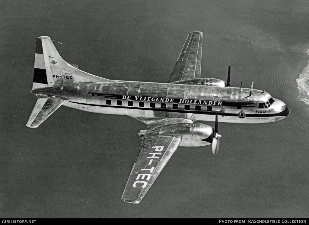 Aircraft Photo of PH-TEC | Convair 240-4 | KLM - Royal Dutch Airlines | AirHistory.net #129696