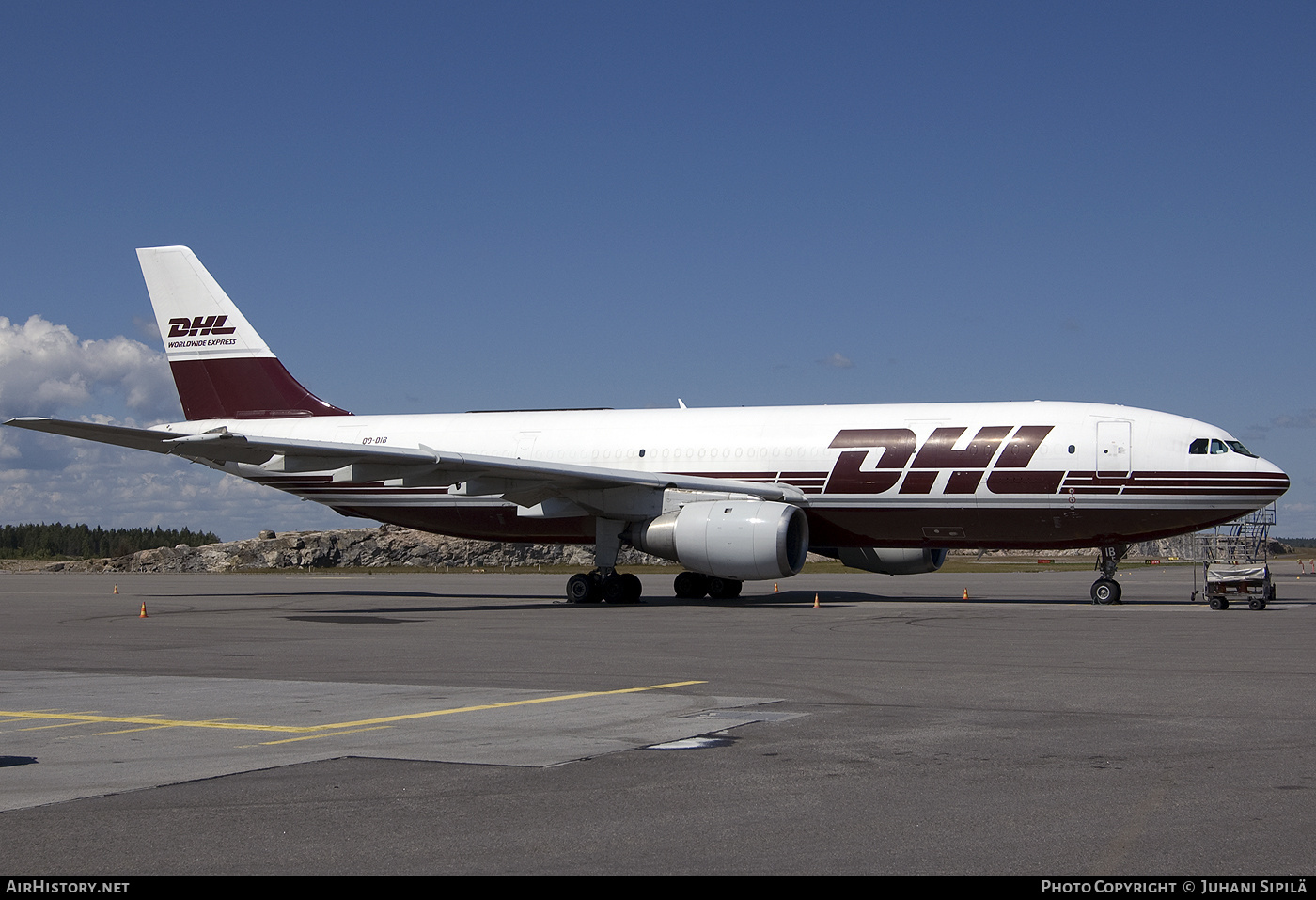 Aircraft Photo of OO-DIB | Airbus A300B4-203(F) | DHL Worldwide Express | AirHistory.net #129702