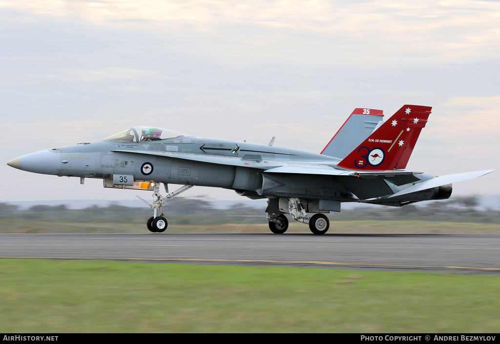 Aircraft Photo of A21-35 | McDonnell Douglas F/A-18A Hornet | Australia - Air Force | AirHistory.net #129741