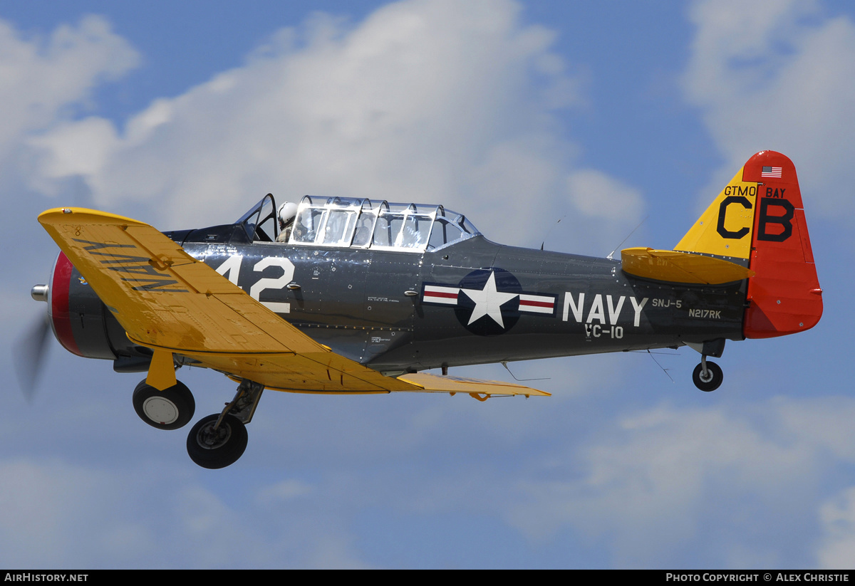 Aircraft Photo of N217RK / 43942 | North American SNJ-5 Texan | USA - Navy | AirHistory.net #129802