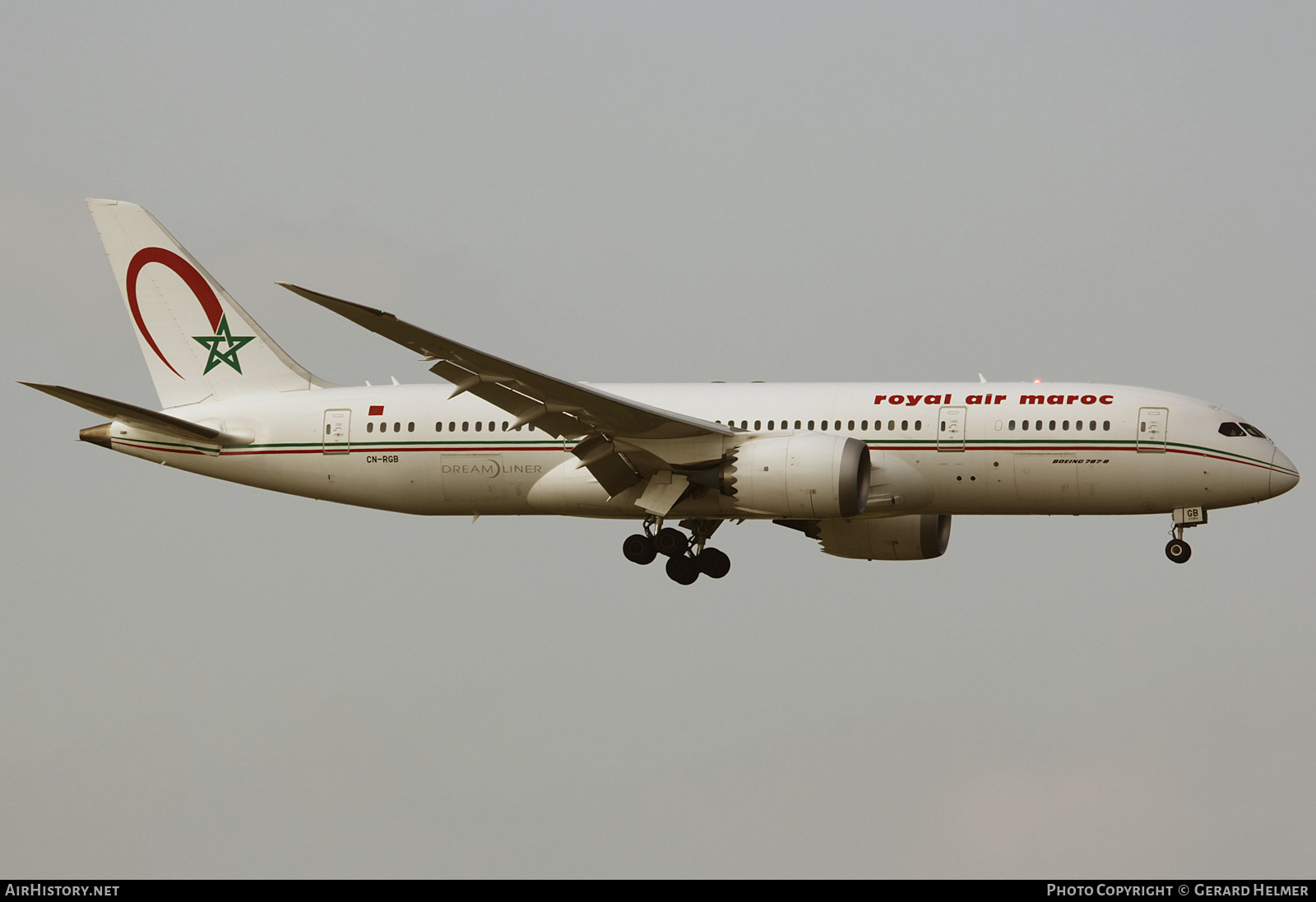 Aircraft Photo of CN-RGB | Boeing 787-8 Dreamliner | Royal Air Maroc - RAM | AirHistory.net #129834