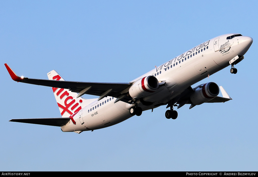 Aircraft Photo of VH-VUE | Boeing 737-8FE | Virgin Australia Airlines | AirHistory.net #130023