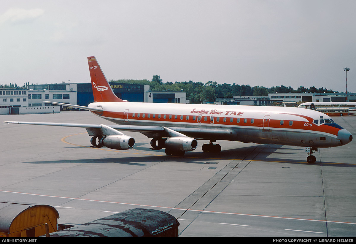 Aircraft Photo of EC-CDC | Douglas DC-8-33 | TAE - Trabajos Aéreos y Enlaces | AirHistory.net #130026