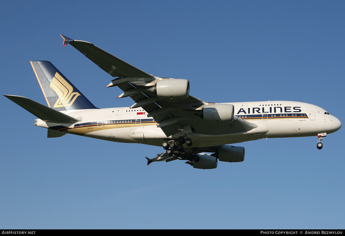 Aircraft Photo of 9V-SKJ | Airbus A380-841 | Singapore Airlines | AirHistory.net #130033