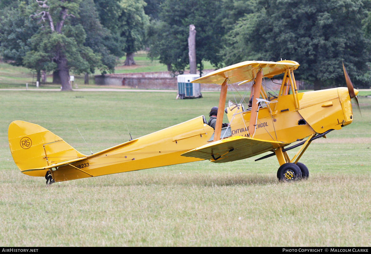 Aircraft Photo of N8233 | De Havilland D.H. 82A Tiger Moth II | Rijksluchtvaartschool - RLS | AirHistory.net #130087