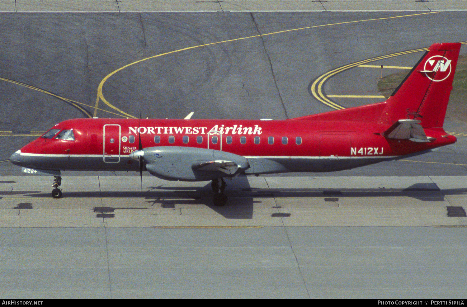 Aircraft Photo of N412XJ | Saab 340B/Plus | Northwest Airlink | AirHistory.net #130089