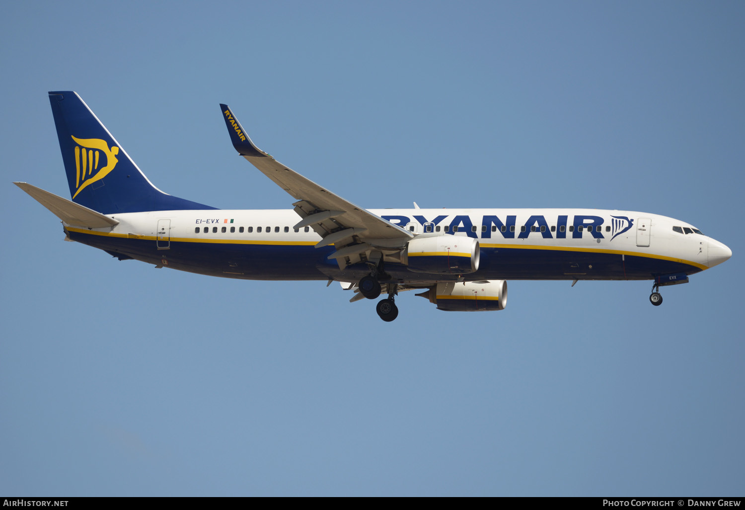 Aircraft Photo of EI-EVX | Boeing 737-8AS | Ryanair | AirHistory.net #130197