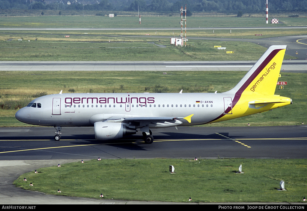 Aircraft Photo of D-AKNN | Airbus A319-112 | Germanwings | AirHistory.net #130279