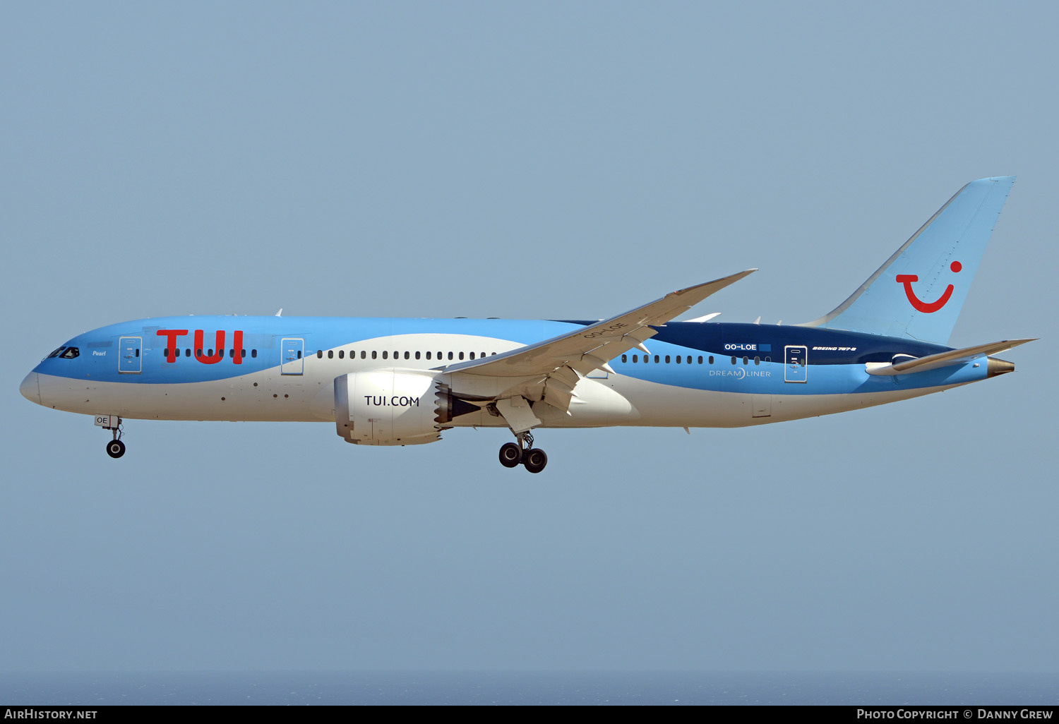 Aircraft Photo of OO-LOE | Boeing 787-8 Dreamliner | TUI | AirHistory.net #130333