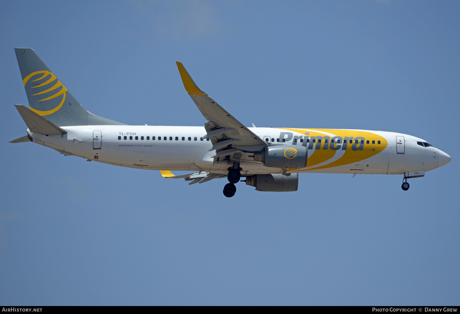 Aircraft Photo of YL-PSH | Boeing 737-86N | Primera Air | AirHistory.net #130336