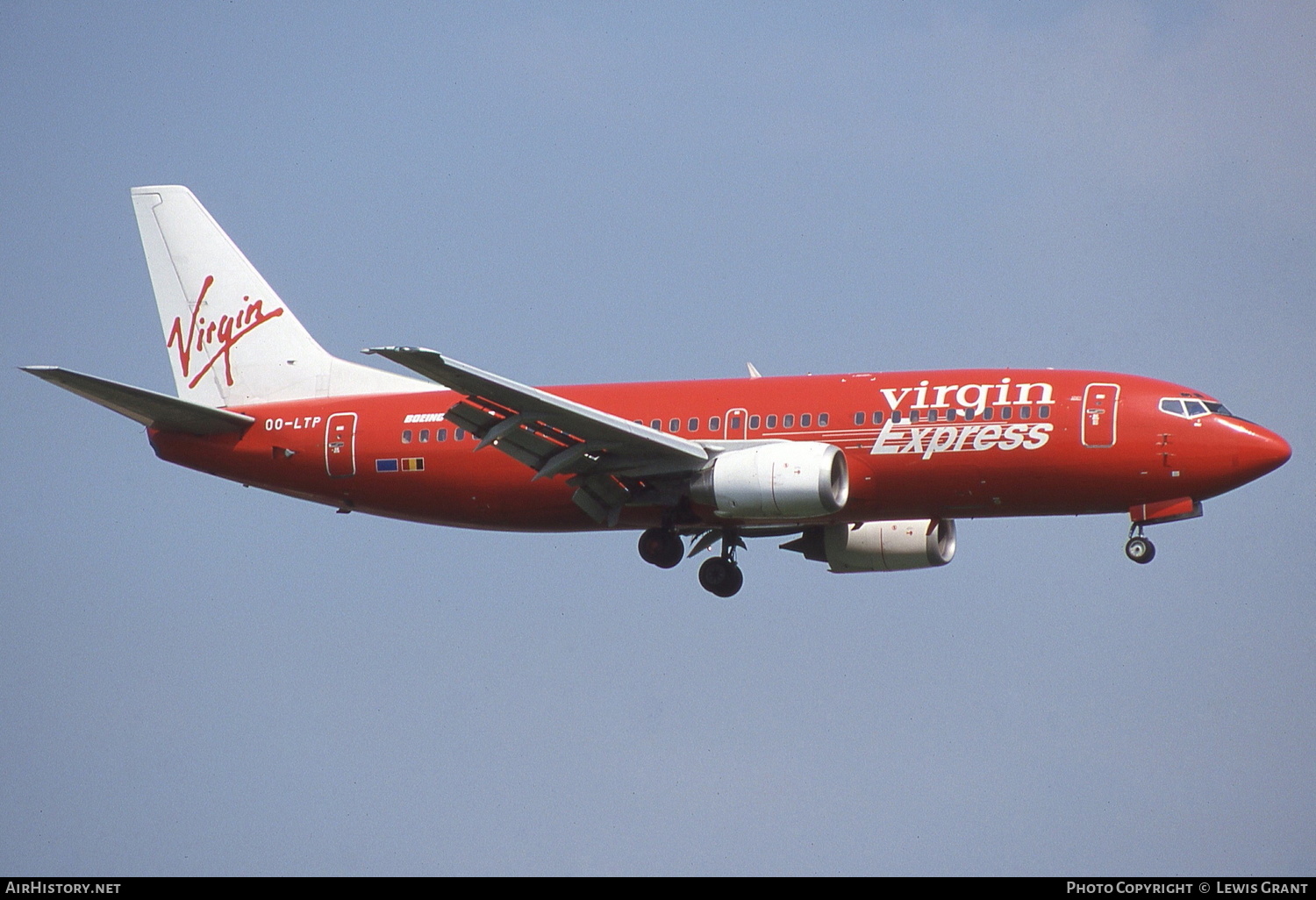 Aircraft Photo of OO-LTP | Boeing 737-33A | Virgin Express | AirHistory.net #130341