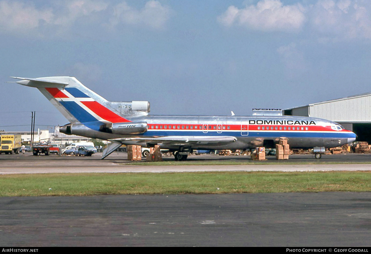 Aircraft Photo of HI-312 | Boeing 727-173C | Dominicana | AirHistory.net #130416