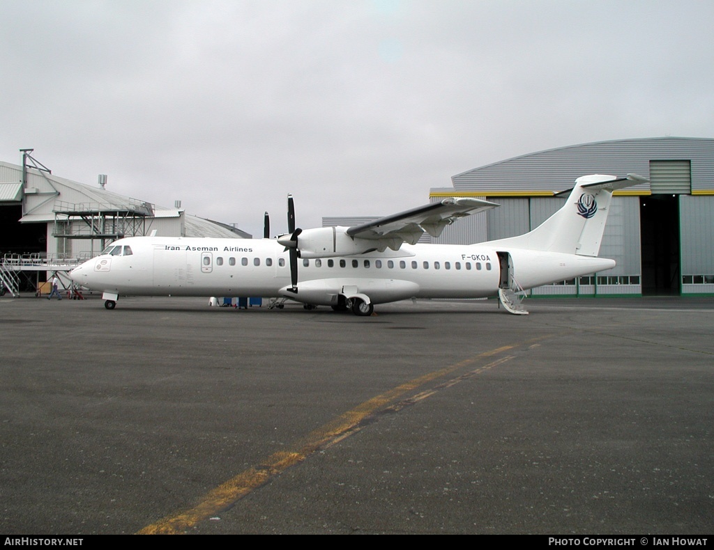 Aircraft Photo of F-GKOA | ATR ATR-72-202 | Iran Aseman Airlines | AirHistory.net #130444