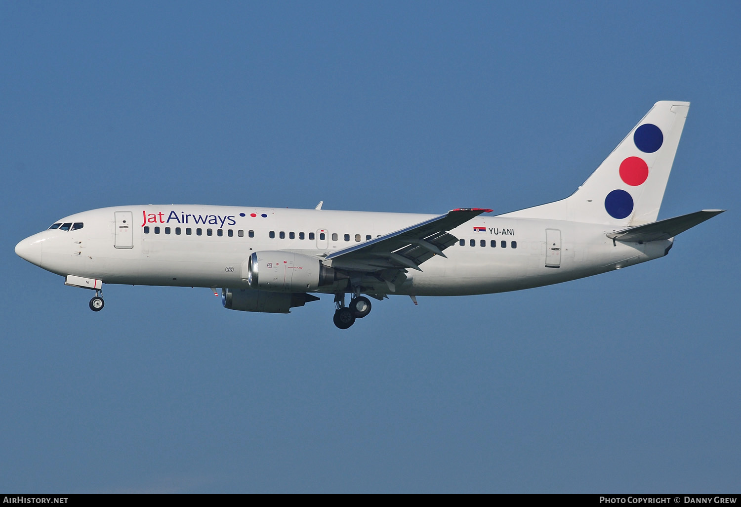 Aircraft Photo of YU-ANI | Boeing 737-3H9 | Jat Airways | AirHistory.net #130471