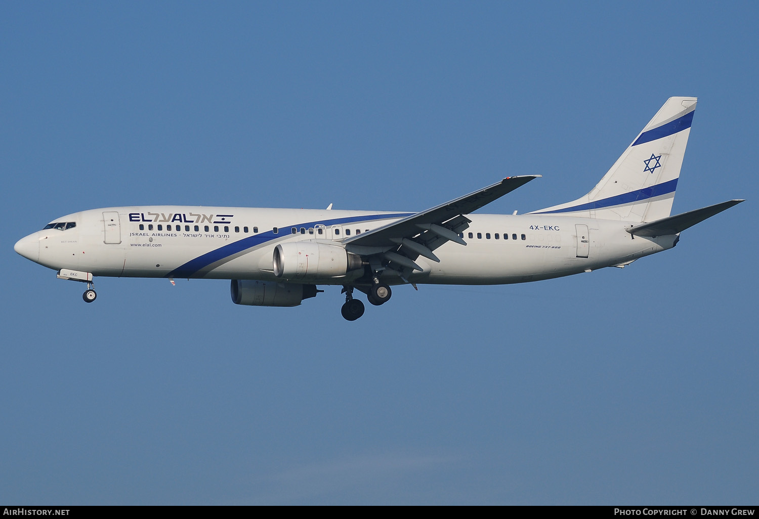 Aircraft Photo of 4X-EKC | Boeing 737-858 | El Al Israel Airlines | AirHistory.net #130478