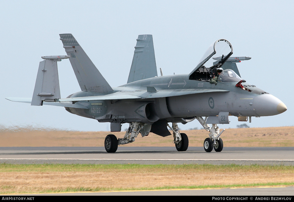 Aircraft Photo of A21-22 | McDonnell Douglas F/A-18A Hornet | Australia - Air Force | AirHistory.net #130528