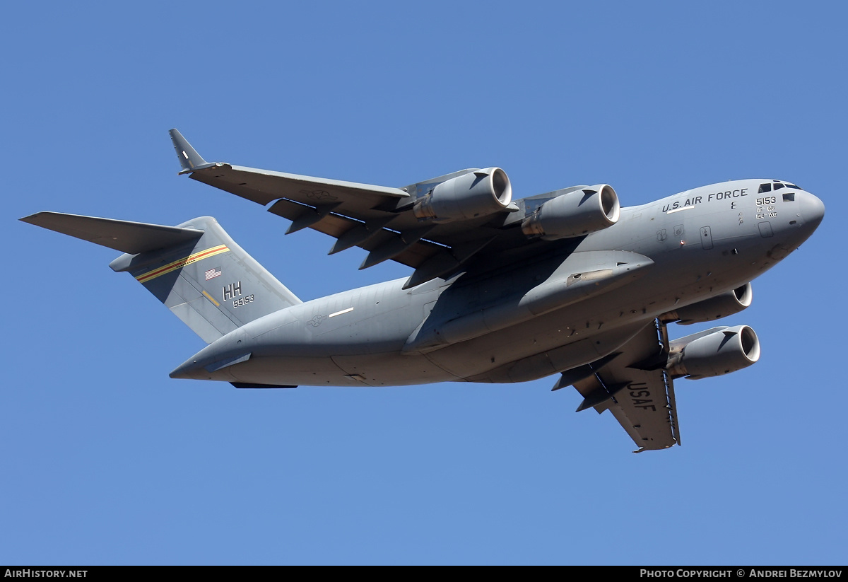 Aircraft Photo of 05-5153 / 55153 | Boeing C-17A Globemaster III | USA - Air Force | AirHistory.net #130561