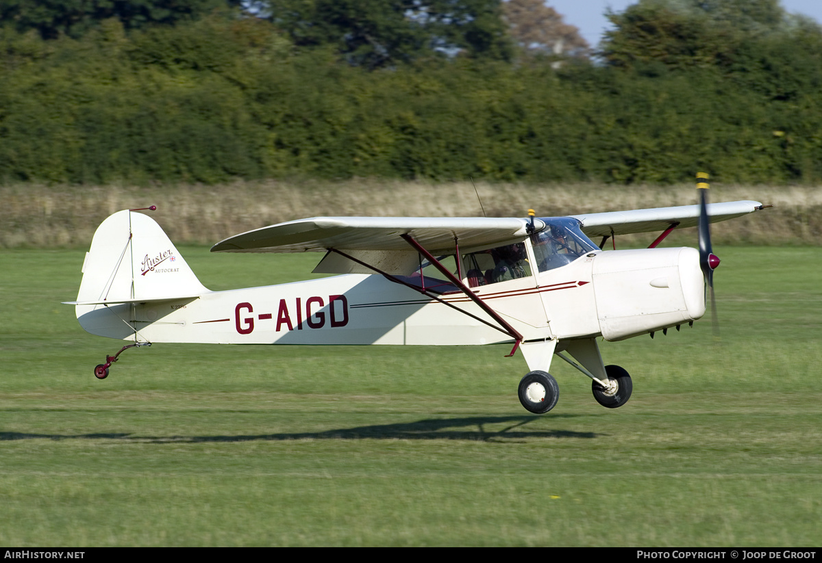 Aircraft Photo of G-AIGD | Auster 5 J1 Autocrat | AirHistory.net #130569
