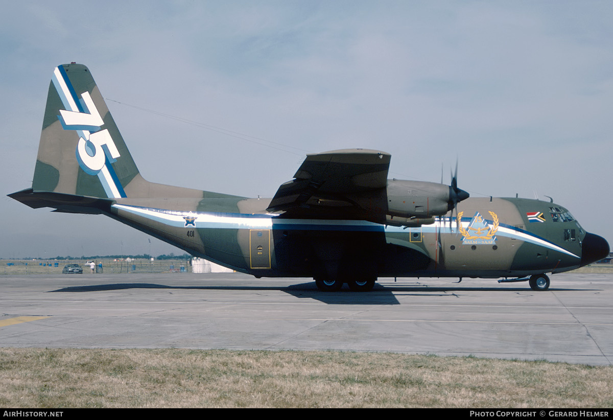 Aircraft Photo of 401 | Lockheed C-130BZ Hercules (L-282) | South Africa - Air Force | AirHistory.net #130584