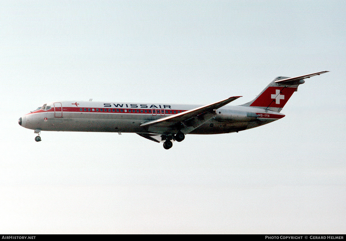 Aircraft Photo of HB-IFN | McDonnell Douglas DC-9-32 | Swissair | AirHistory.net #130587