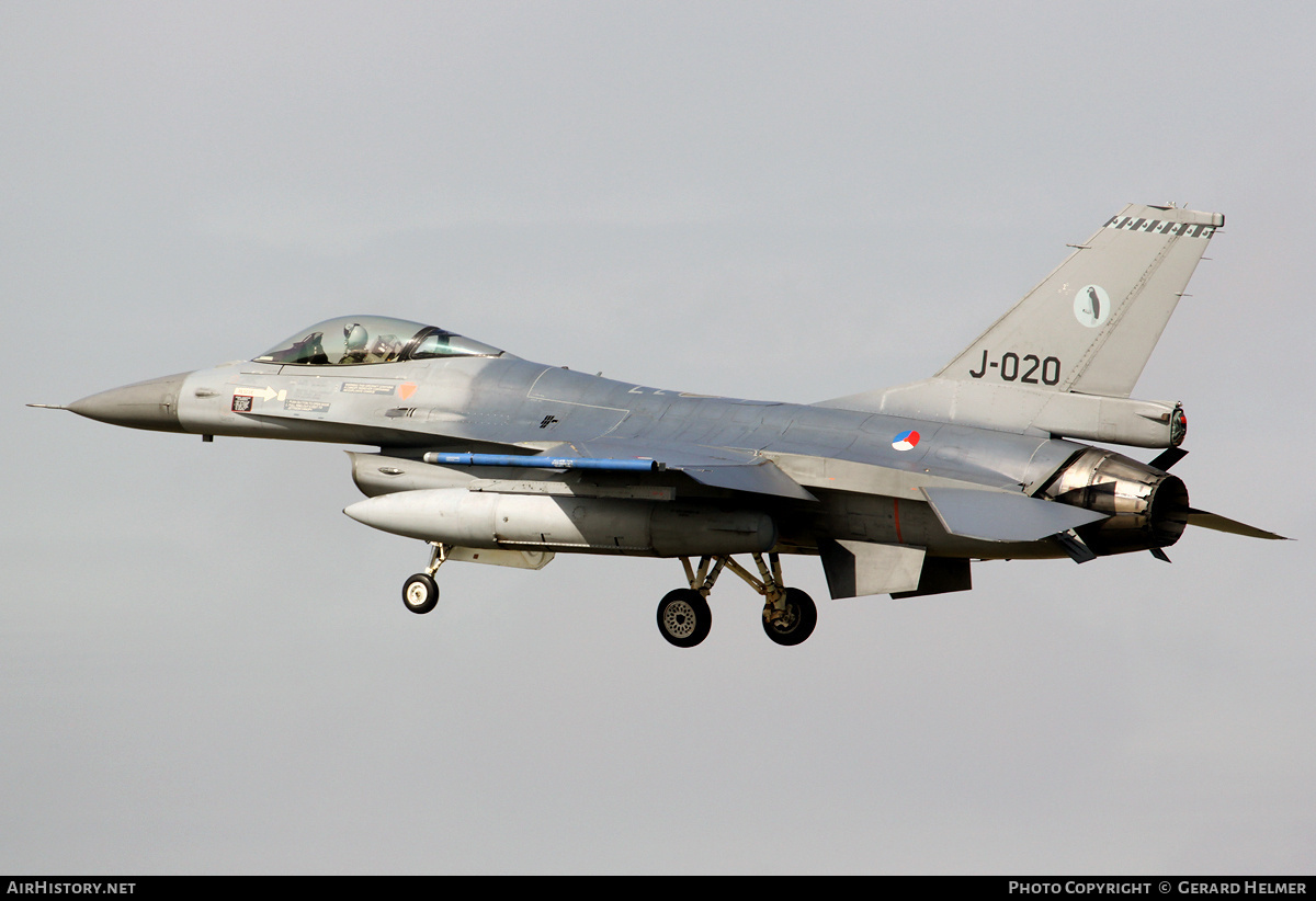 Aircraft Photo of J-020 | General Dynamics F-16AM Fighting Falcon | Netherlands - Air Force | AirHistory.net #130605