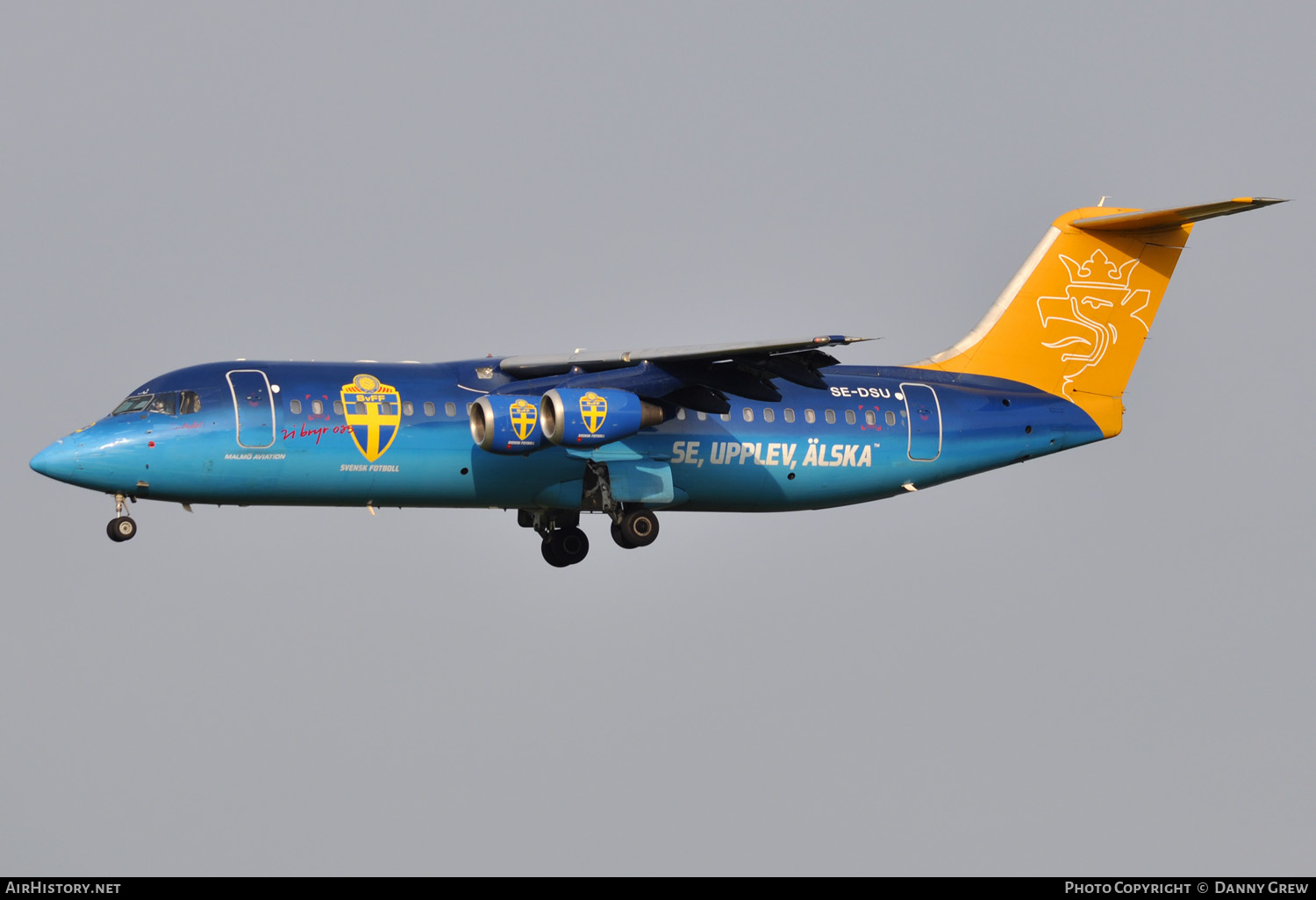 Aircraft Photo of SE-DSU | British Aerospace Avro 146-RJ100 | Malmö Aviation | AirHistory.net #130663