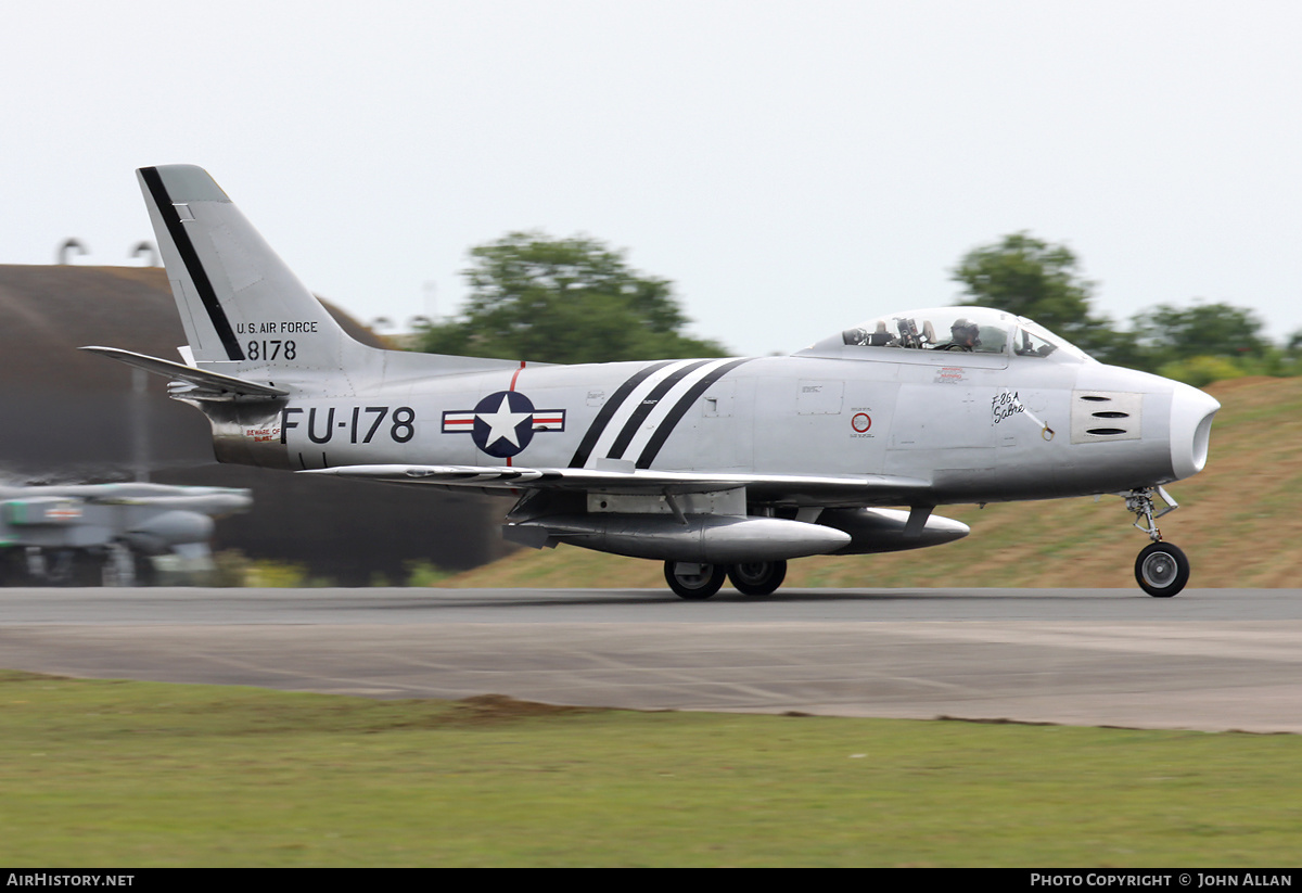 Aircraft Photo of G-SABR / 8178 | North American F-86A Sabre | USA - Air Force | AirHistory.net #130680