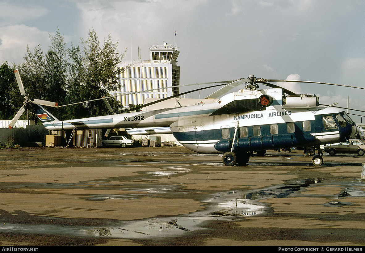 Aircraft Photo of XU-802 | Mil Mi-8PS | Kampuchea Airlines | AirHistory.net #130803