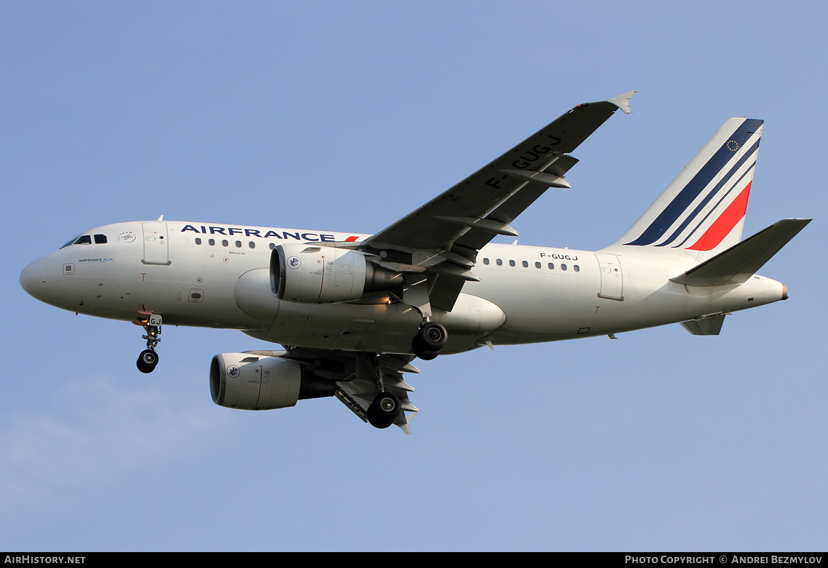 Aircraft Photo of F-GUGJ | Airbus A318-111 | Air France | AirHistory.net #130817