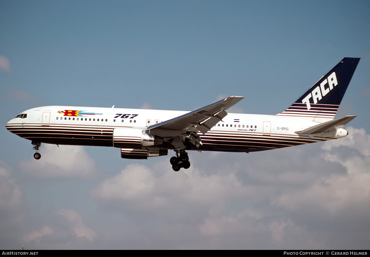 Aircraft Photo of G-BRIG | Boeing 767-204/ER | TACA - Transportes Aéreos Centro Americanos | AirHistory.net #130830