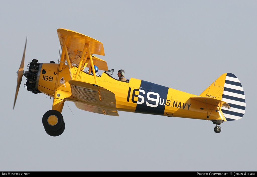 Aircraft Photo of N52485 | Boeing PT-17 Kaydet (A75N1) | USA - Navy | AirHistory.net #130871
