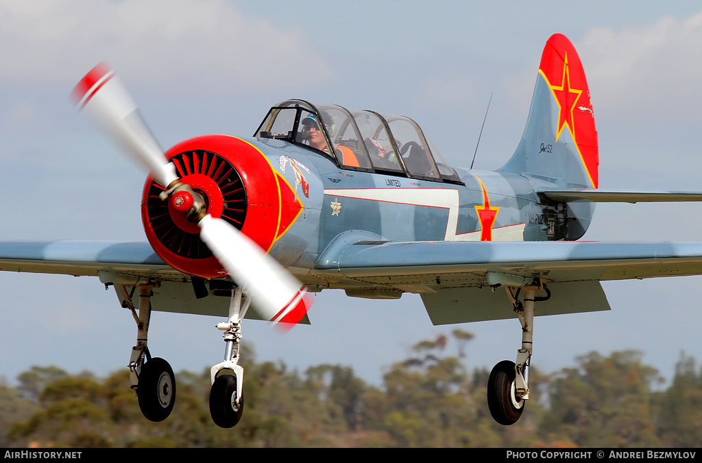 Aircraft Photo of VH-RUZ | Yakovlev Yak-52 | Soviet Union - Air Force | AirHistory.net #130914