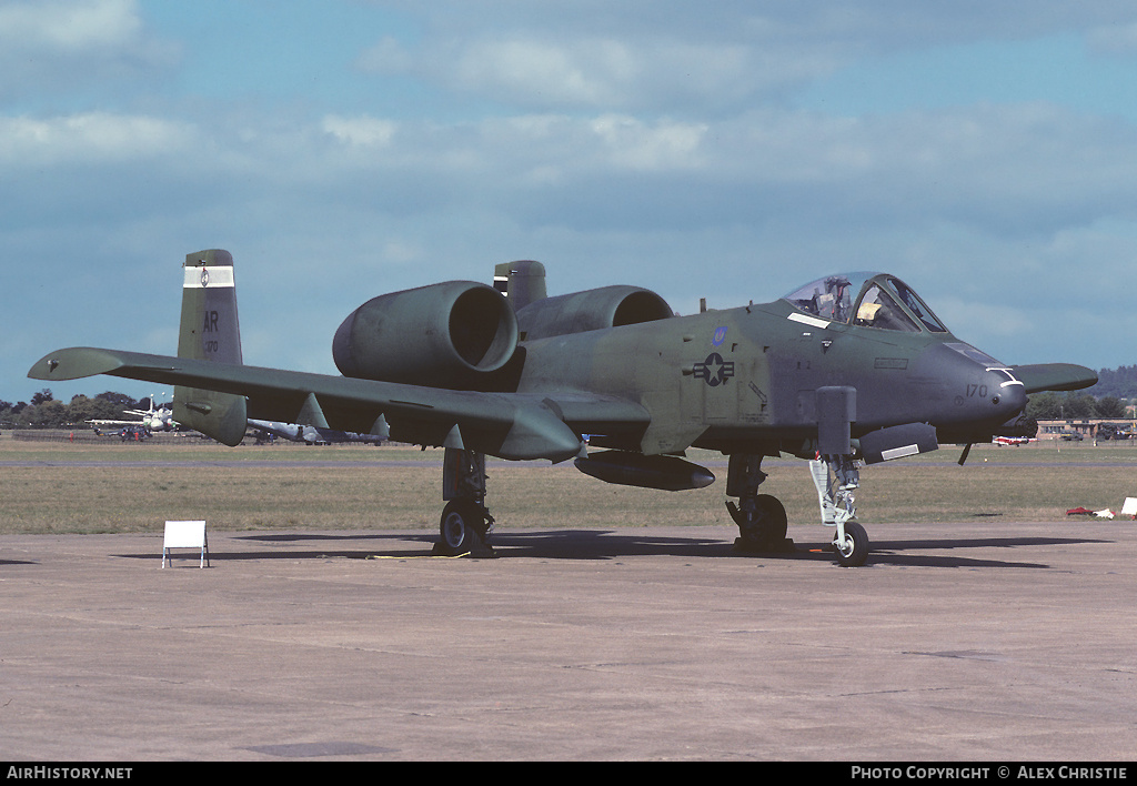 Aircraft Photo of 80-0170 / AF80-170 | Fairchild A-10A Thunderbolt II | USA - Air Force | AirHistory.net #130984