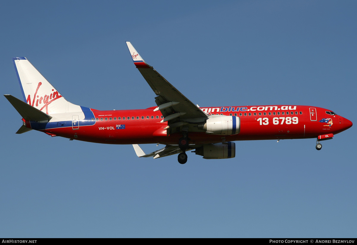 Aircraft Photo of VH-VOL | Boeing 737-8FE | Virgin Blue Airlines | AirHistory.net #130990