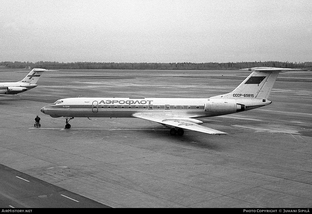 Aircraft Photo of CCCP-65815 | Tupolev Tu-134A | Aeroflot | AirHistory.net #131002