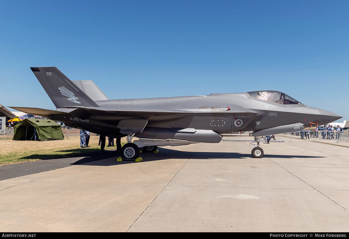 Aircraft Photo of A35-009 | Lockheed Martin F-35A Lightning II | Australia - Air Force | AirHistory.net #131064