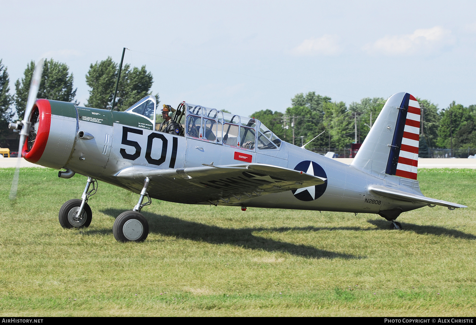 Aircraft Photo of N2808 | Vultee BT-13A Valiant | USA - Air Force | AirHistory.net #131092
