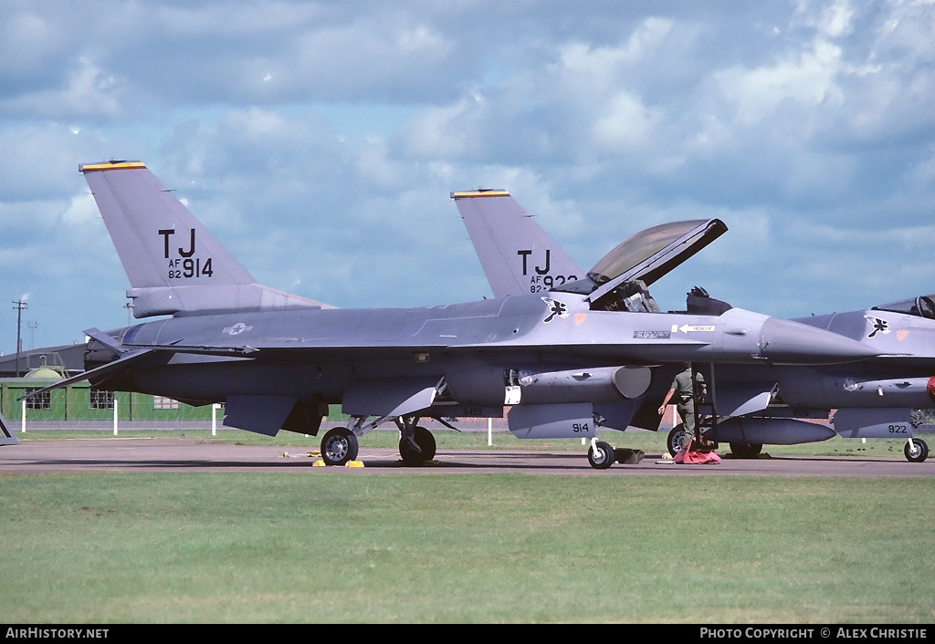 Aircraft Photo of 82-0914 / AF82-914 | General Dynamics F-16A Fighting Falcon | USA - Air Force | AirHistory.net #131096