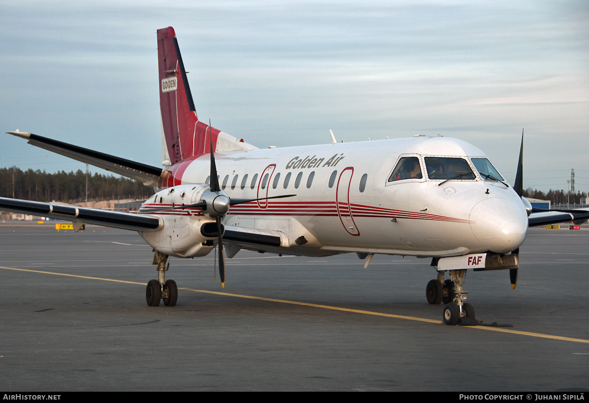 Aircraft Photo of OH-FAF | Saab 340B | Golden Air | AirHistory.net #131143