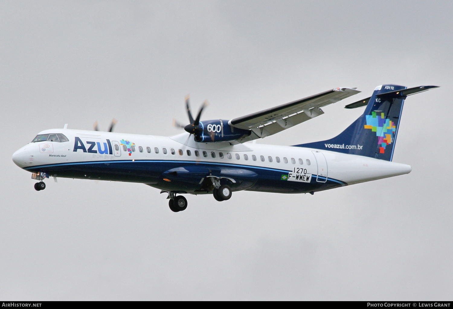 Aircraft Photo of F-WWEW | ATR ATR-72-600 (ATR-72-212A) | Azul Linhas Aéreas Brasileiras | AirHistory.net #131149
