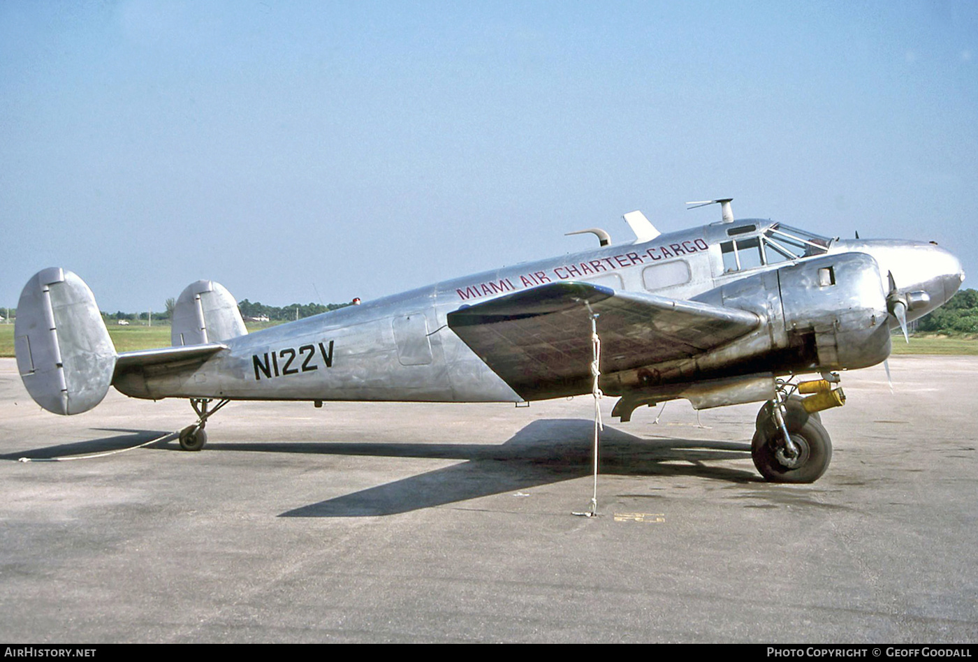 Aircraft Photo of N122V | Beech D18S | Miami Air Charter | AirHistory.net #131185