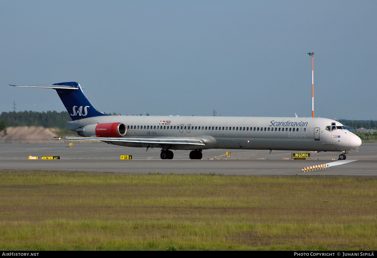 Aircraft Photo of SE-DIL | McDonnell Douglas MD-82 (DC-9-82) | Scandinavian Airlines - SAS | AirHistory.net #131263