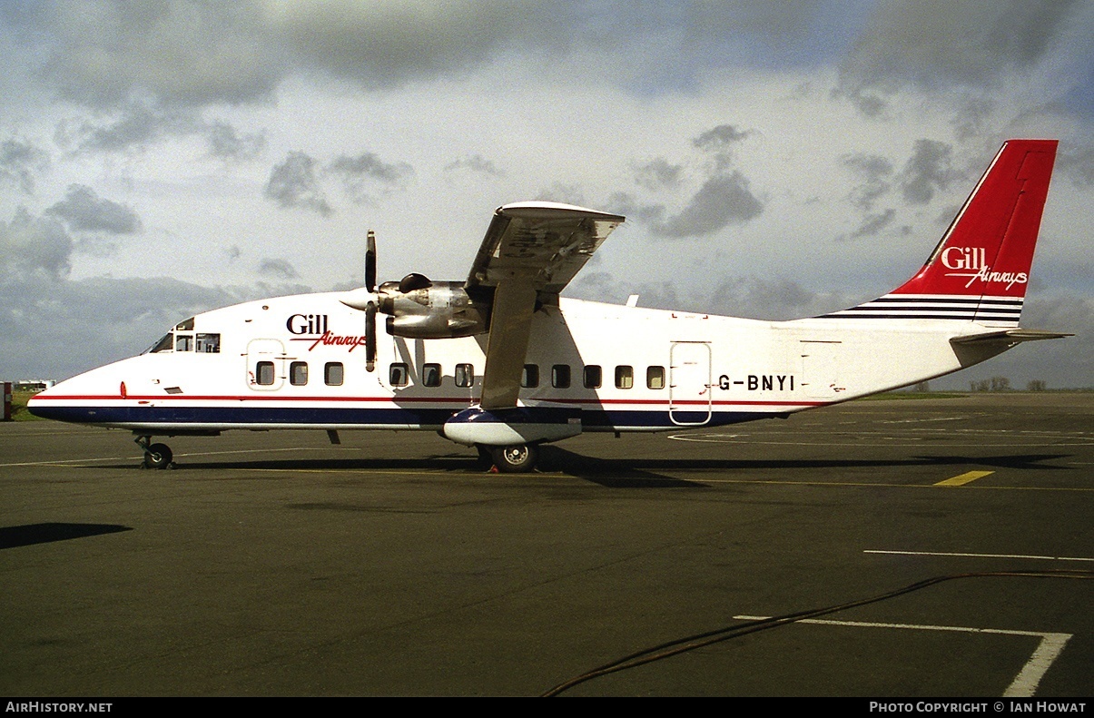 Aircraft Photo of G-BNYI | Short 360-300 | Gill Airways | AirHistory.net #131297