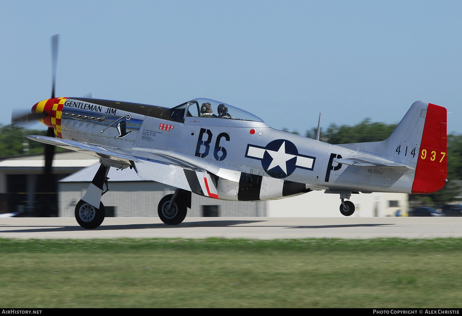Aircraft Photo of N551J / NL551J / 414937 | North American P-51D Mustang | USA - Air Force | AirHistory.net #131335