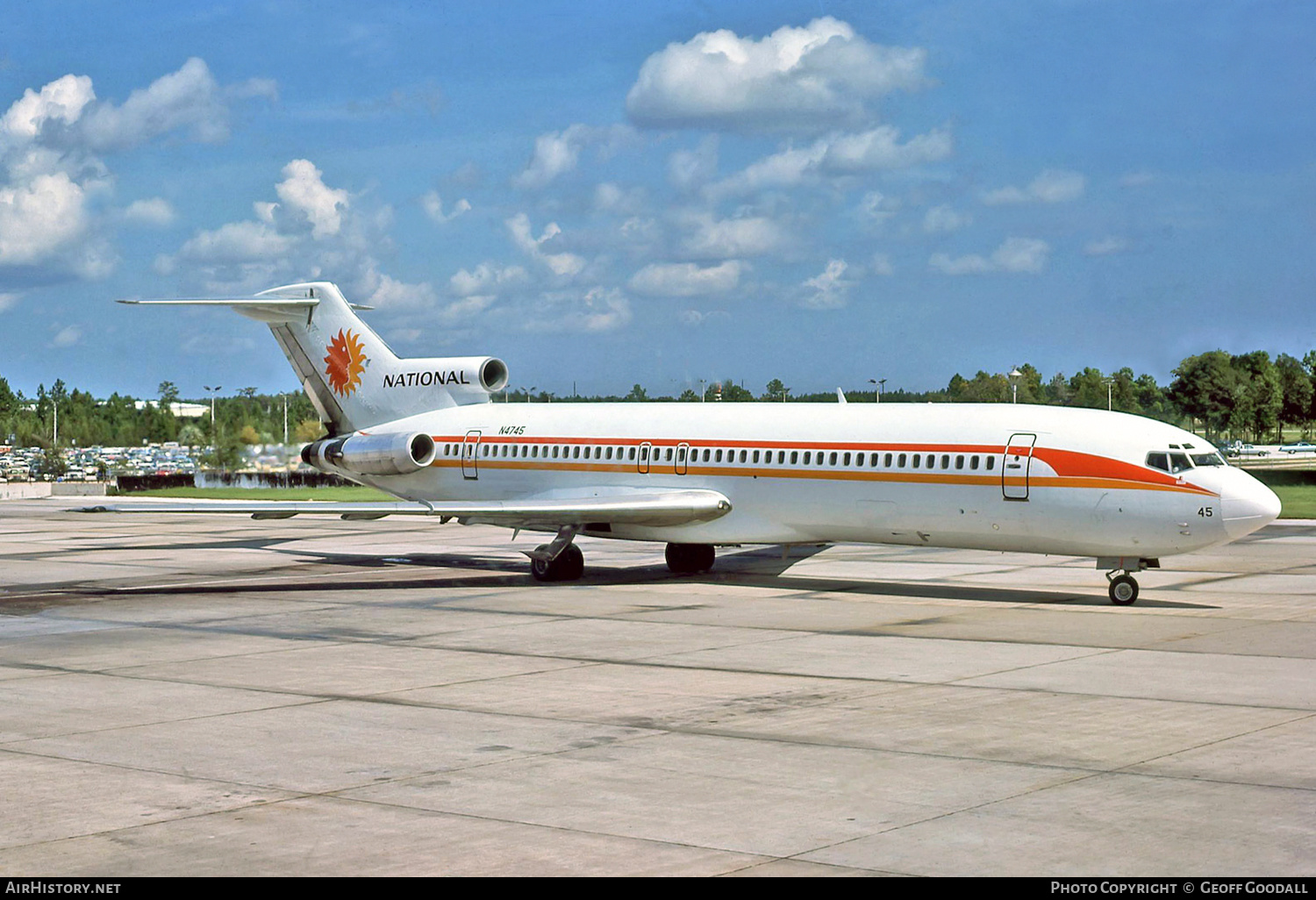 Aircraft Photo of N4745 | Boeing 727-235 | National Airlines | AirHistory.net #131396